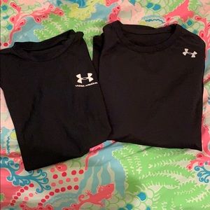 Lot of two Under armour boys shirts